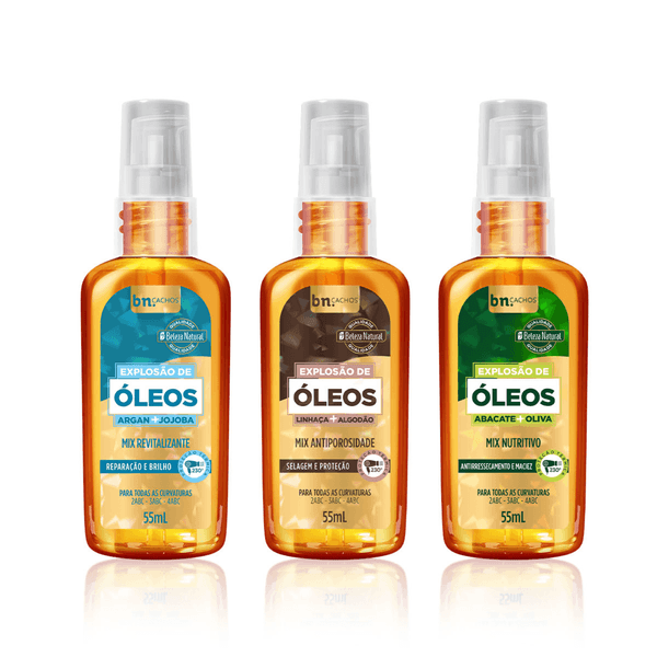 Kit Explosão de Óleos (3 itens) | bn.Cachos